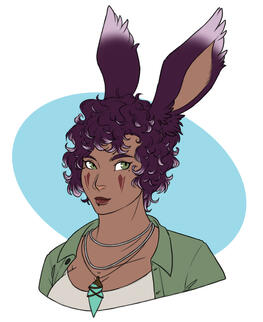 a bust drawing of Maeve by Sparrow Le