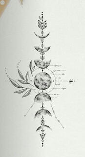 moon tattoo reference